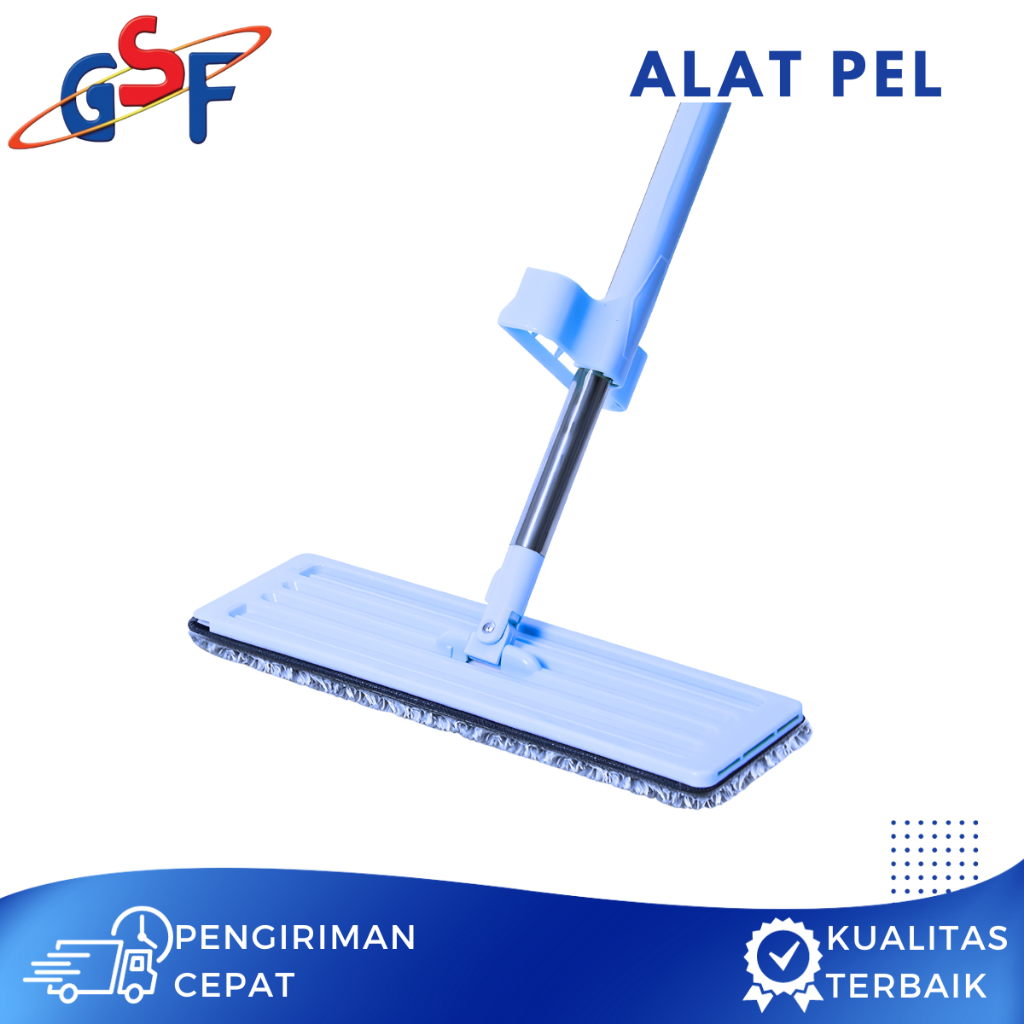 Jual Alat Pel Lantai Flat Mop Pel Tarik Praktis Ultra Mop Hand Free