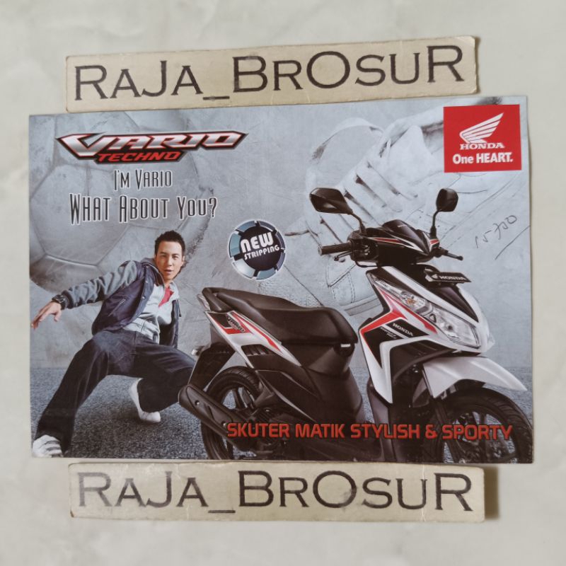 Jual Poster Brosur Katalog Flyer Mini Honda Vario Techno Vario