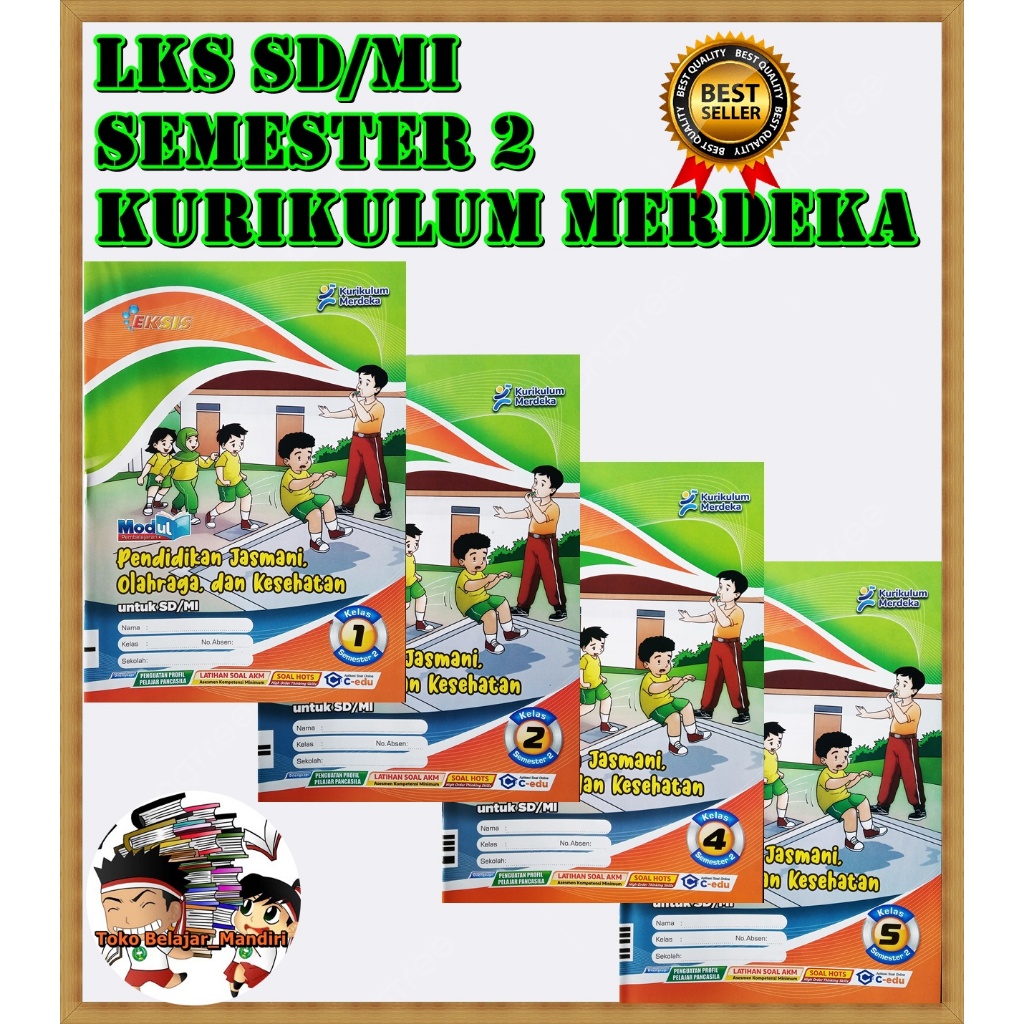 Jual LKS PJOK PENJAS Penjasorkes SD MI Kelas 1 2 4 5 Semester 2