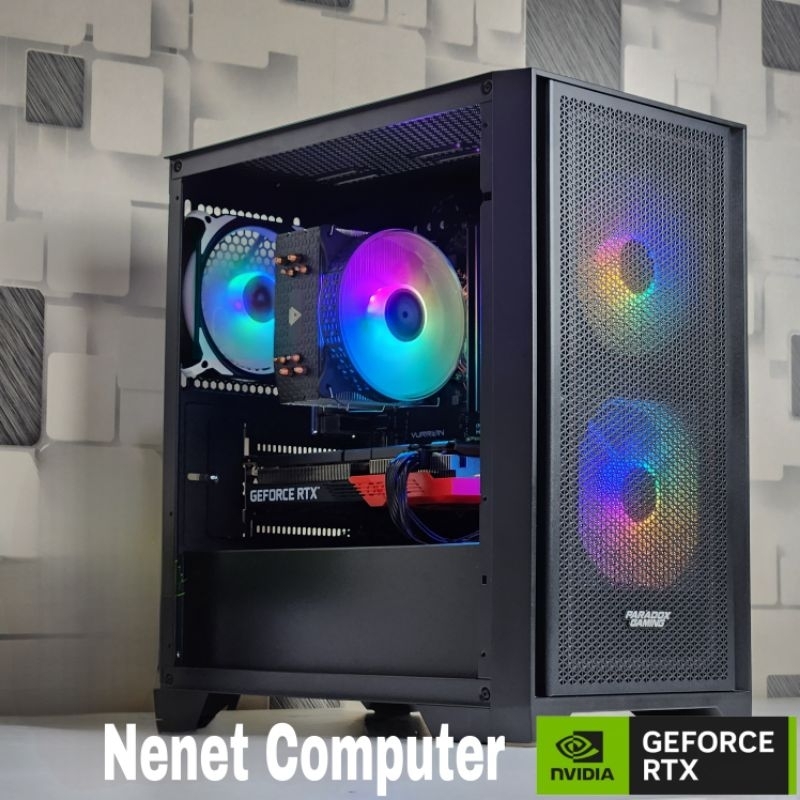 Jual PC Gaming Core I5 10400F 10th Gen RTX 4060 8GB 16GB SSD NVMe