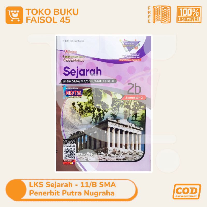 Jual LKS Sejarah SMA SMK Kelas 10 11 12 Putra Nugraha Kharisma