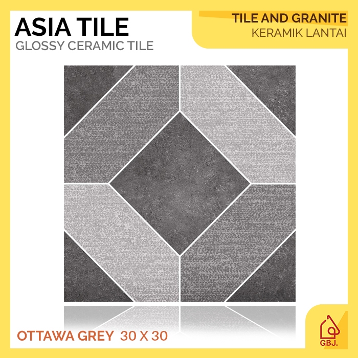 Jual Keramik Asia Tile X Ottawa Grey Keramik Lantai Motif