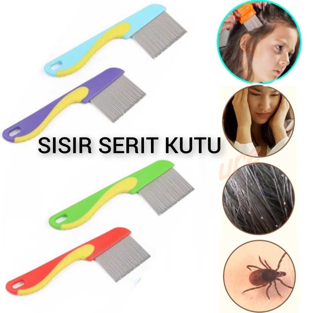 Jual Sisir Kutu Gagang Panjang Serit Ajaib Pembasmi Telur Kutu Besi