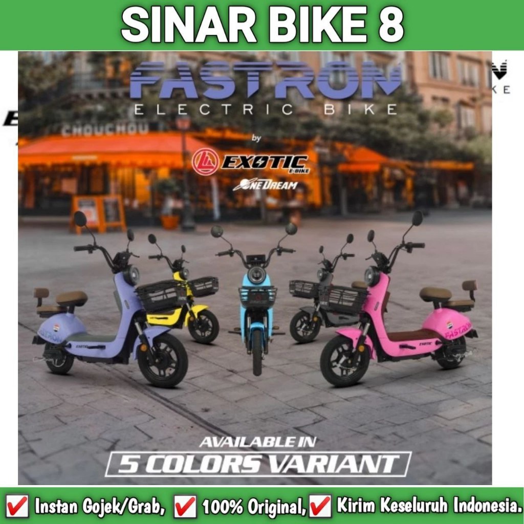 Jual Sepeda Listrik Exotic Fastron Watt Tomax Electric Bike