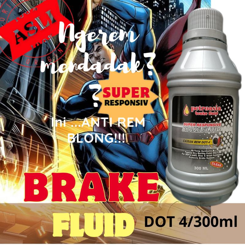 Jual Minyak Rem Dot 4 Petroasia Brake Fluid Dot 4 Clear Minyak Rem