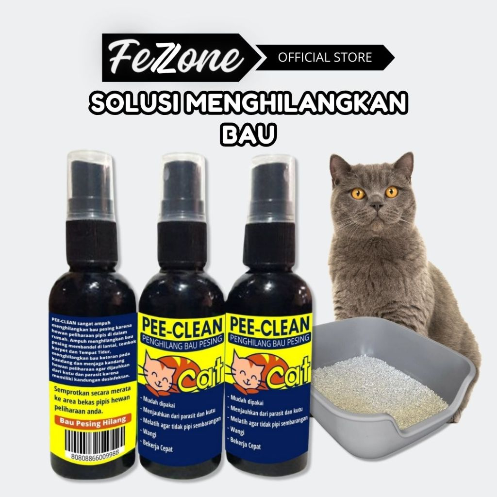 Jual PEECLEAN Penghilang Bau Pesing Pipis Dan Kotoran Kucing Anjing