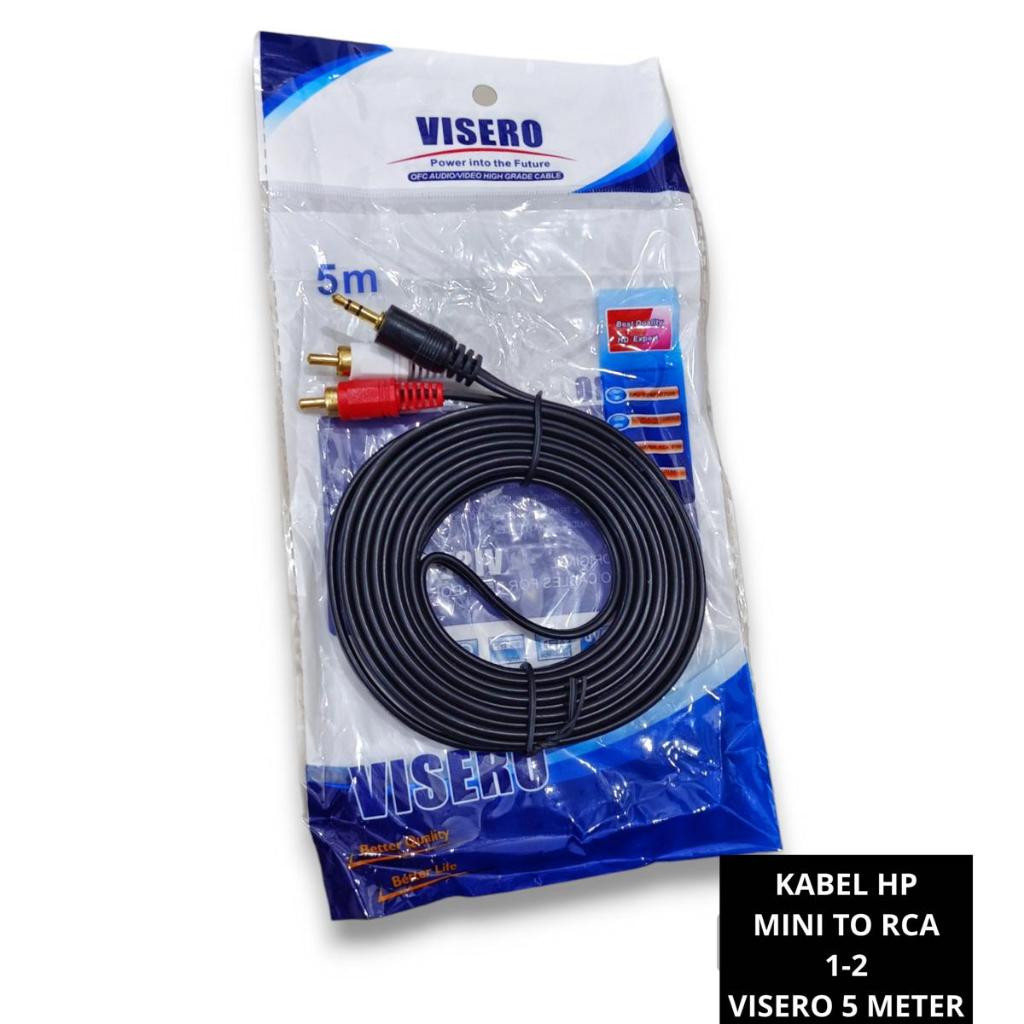 Jual Kabel Hp Visero Meter Mini Mm To Rca Audio In M