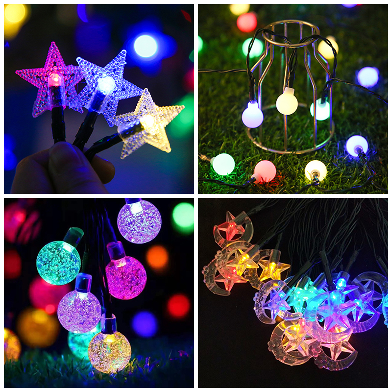 Jual LAMPU TUMBLR HIAS NATAL LED KARAKTER BOLA CRYSTAL WARNA RAINBOW