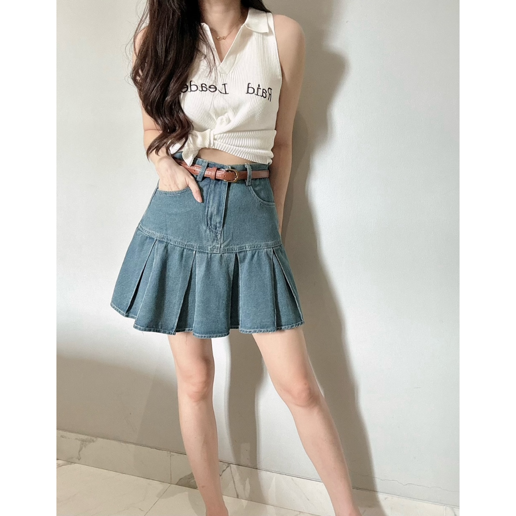 Jual Kode 3622 Denim Skort Shopee Indonesia