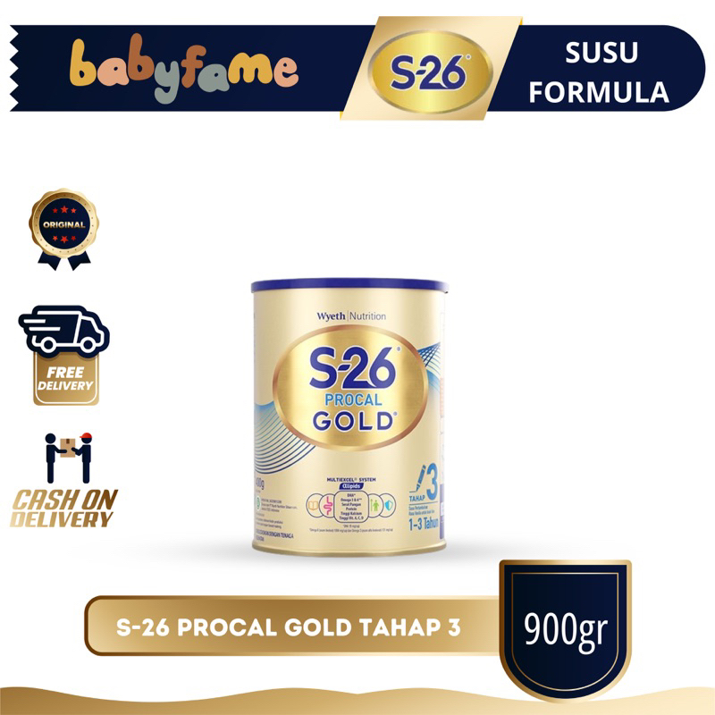 Jual S 26 PROCAL PROMISE GOLD TAHAP 3 900 1 600GR SUSU FORMULA