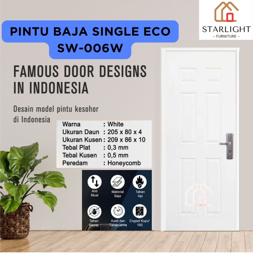 Jual New Starlight Furniture X Eco Sw W Set Pintu Utama Dan