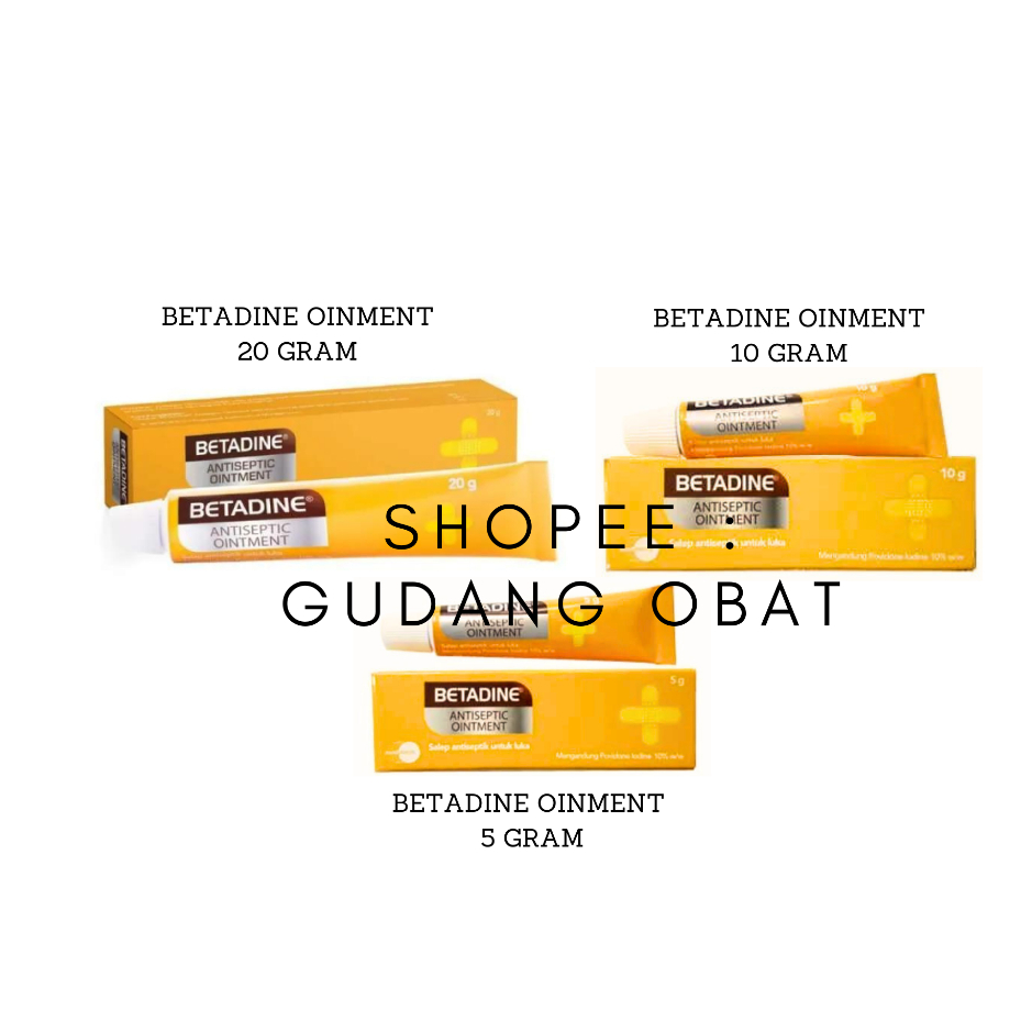 Jual Betadine Ointment Salep Antiseptik Gr Gr Gr Shopee