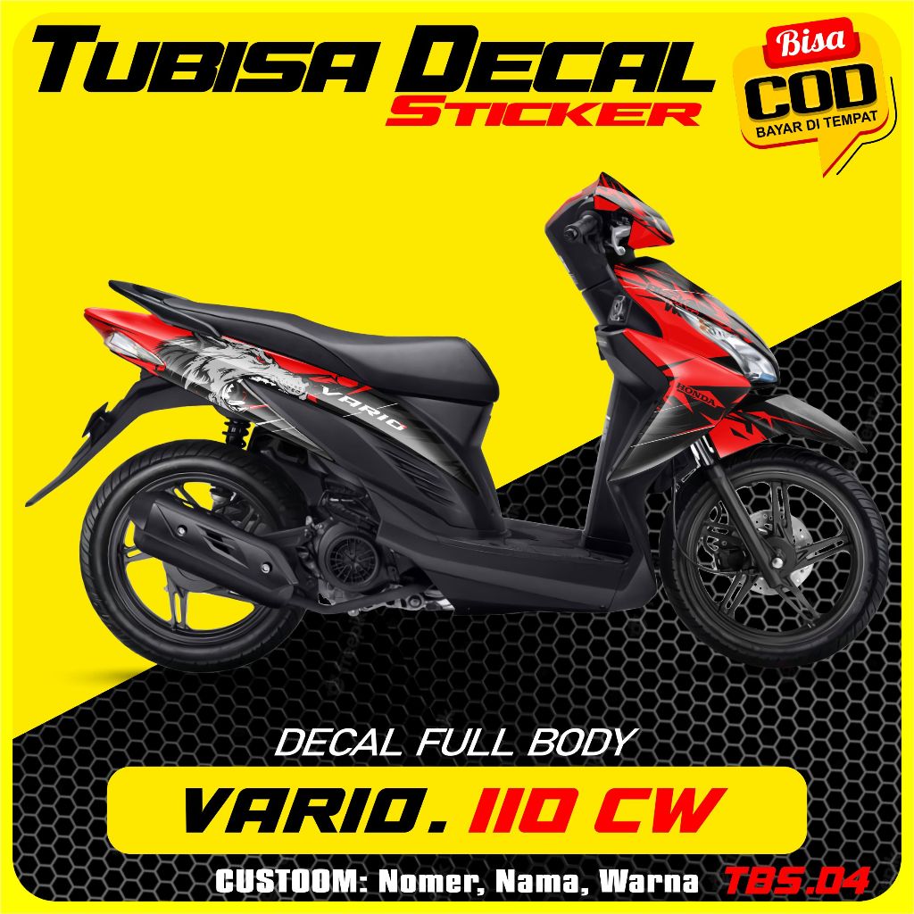 Jual Stiker Full Body Vario Cw Esp Decal Sticker Striping