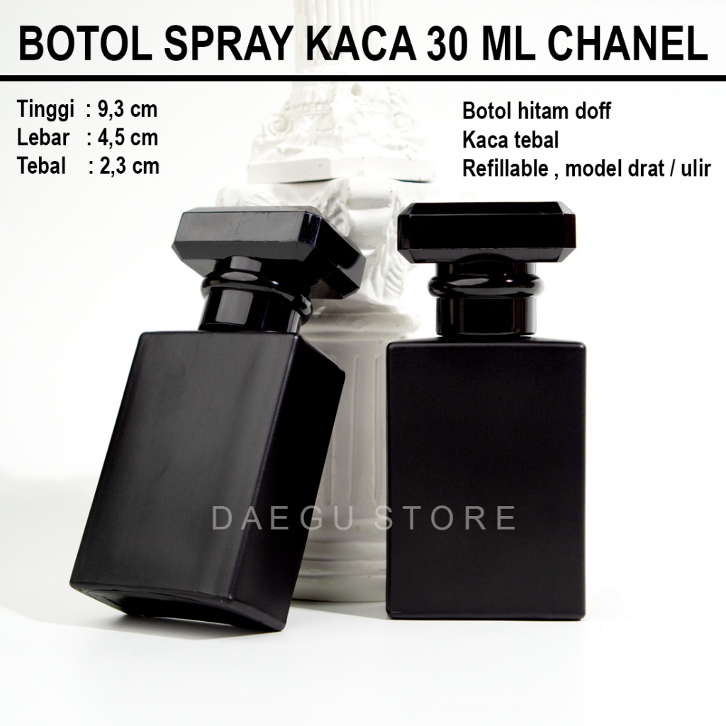 Jual Botol Parfum 30ml Spray Kaca Kotak Isi Perfume Refill Isi Ulang