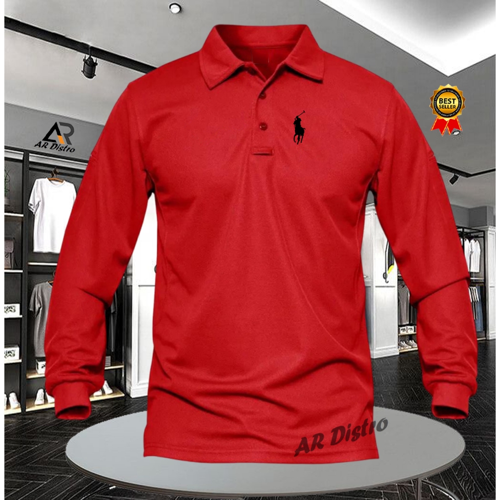 Jual Polo Shirt Kaos Polo Lengan Panjang Pria Wanita Polo R Lph Kaos