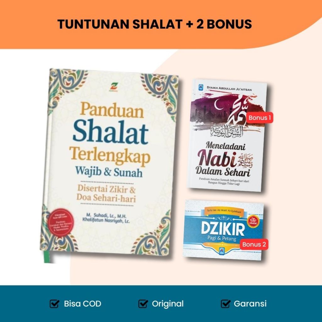 Jual Bonus Meneladani Nabi Dan Buku Dzikir Pagi Petang Panduan Shalat