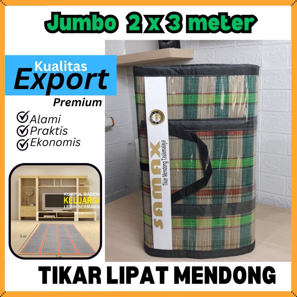 Jual Tikar Lipat Piknik Mendong Ukuran Jumbo X Cm Anti Slip