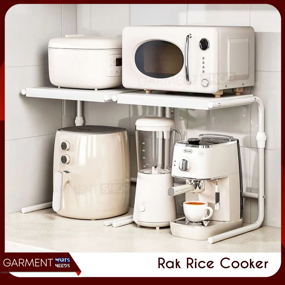 Jual Rak Rice Cooker Stainless Steel Tempat Penyimpanan Bumbu Dapur