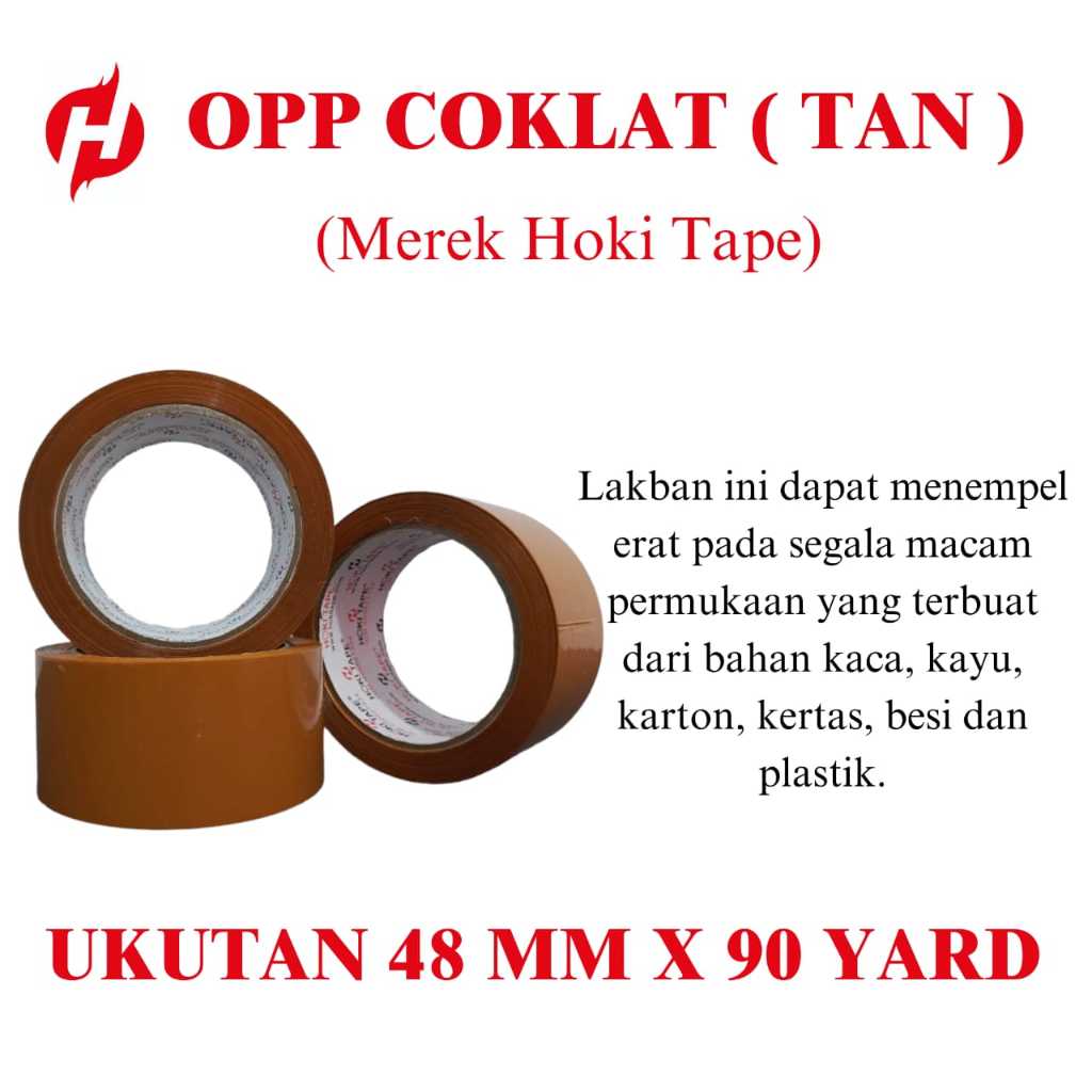 Jual Lakban Bening Super Clear Mmx Yard Coklat Hoki Tape