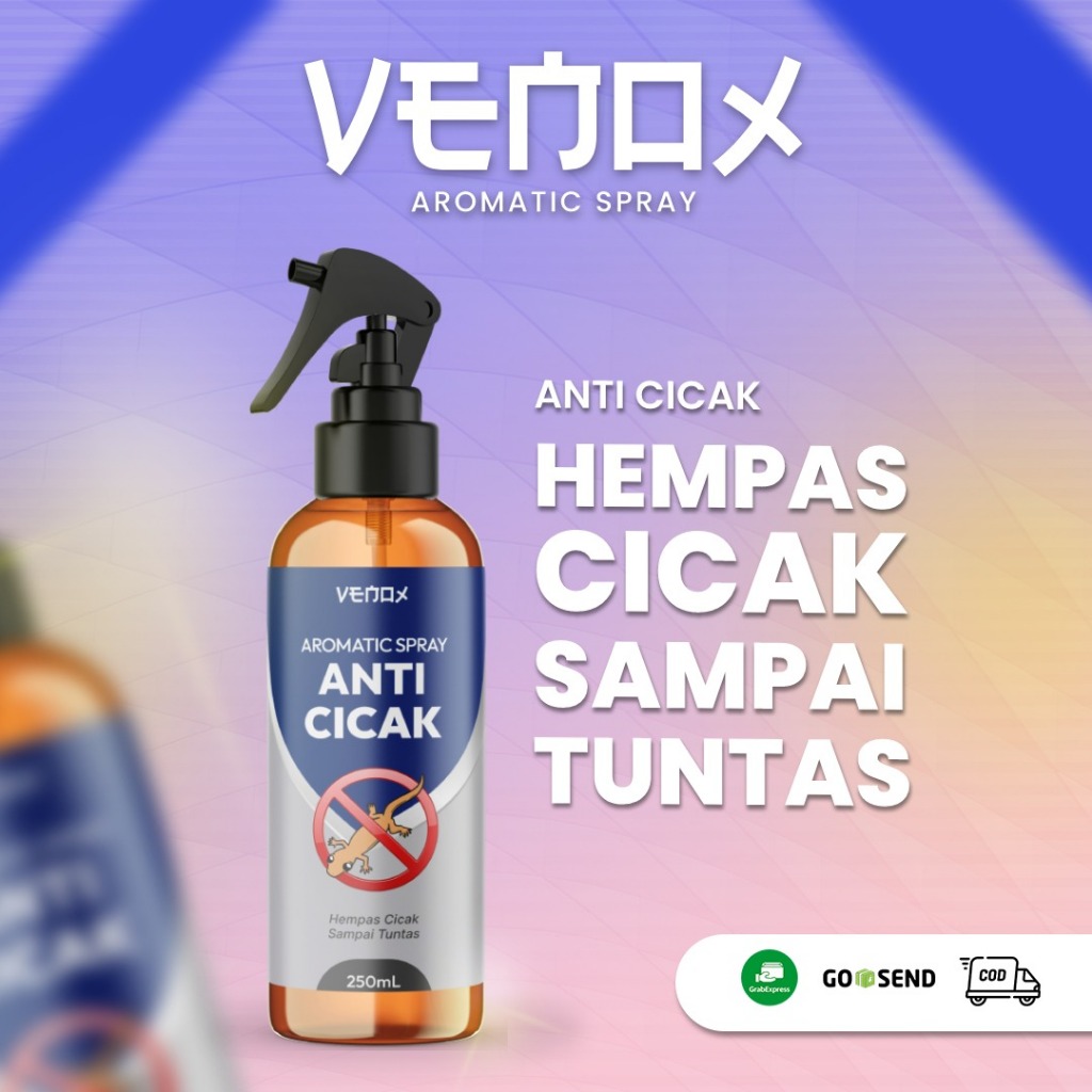 Jual Anti Cicak Venox Aromatic Spray Semprotan Pengusir Cicak Alami