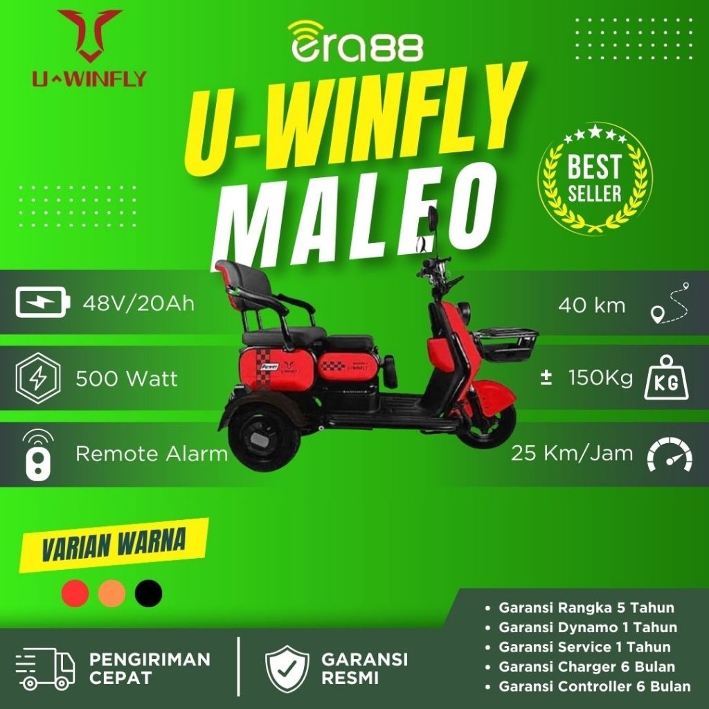 Jual Sepeda Listrik UWINFLY Maleo 48V 20Ah Garansi Resmi Shopee Indonesia