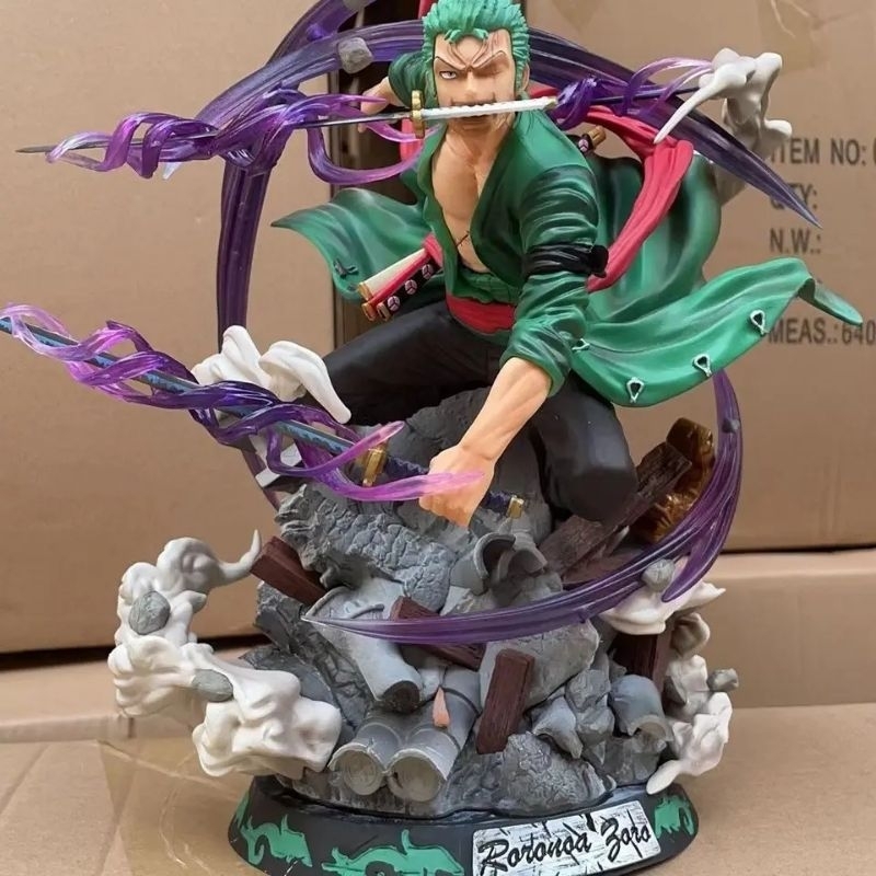 Jual Roronoa Zoro Figure Action Diorama Battle Knifes Ls Gk Studio