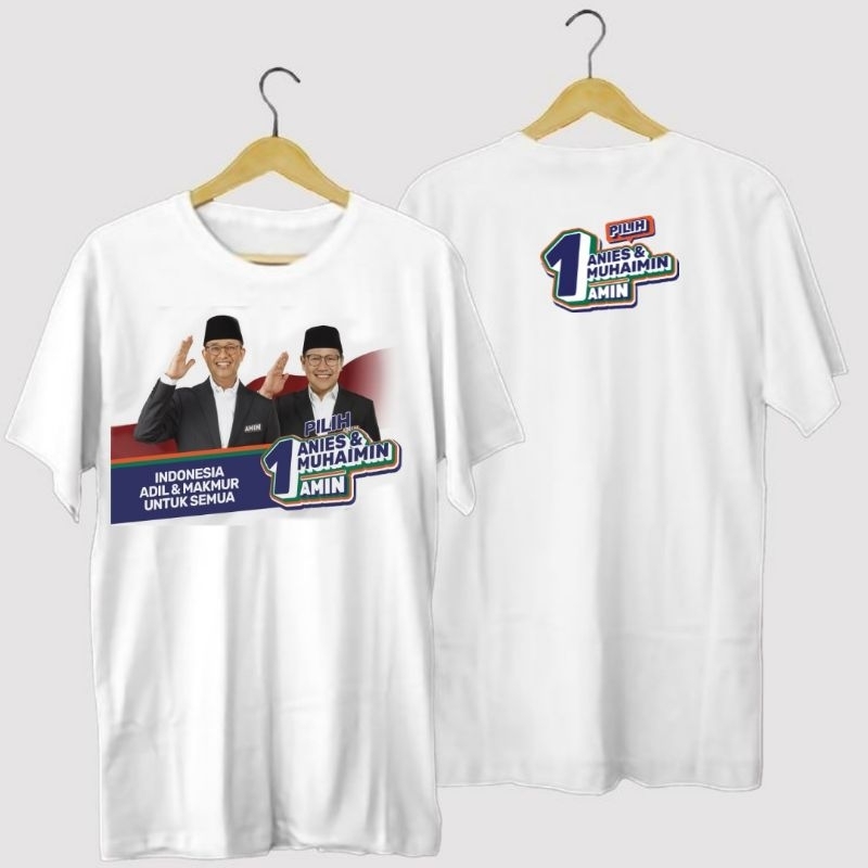 Jual KAOS AMIN 2024 ANIES MUHAIMIN Shopee Indonesia