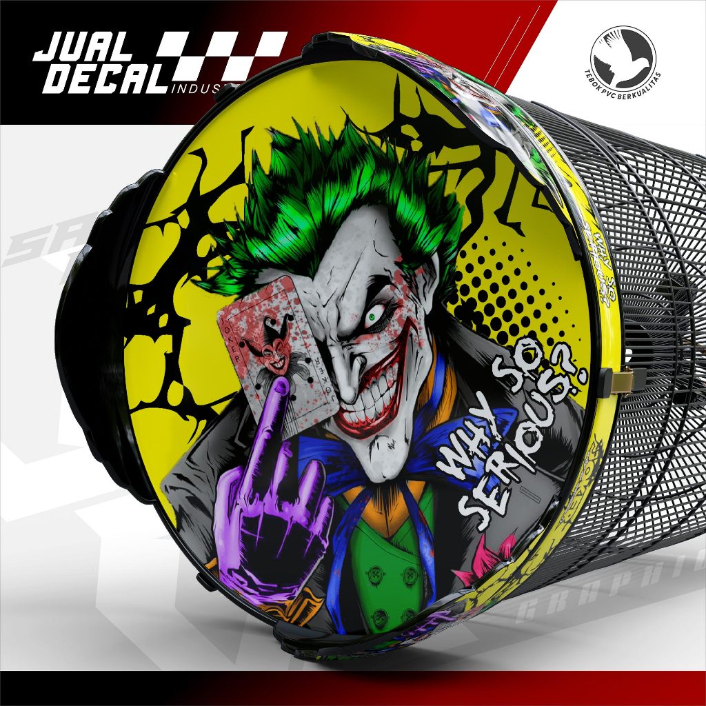 Jual Stiker Sangkar Murai Variasi Joker Kartu Decal Kandang Burung