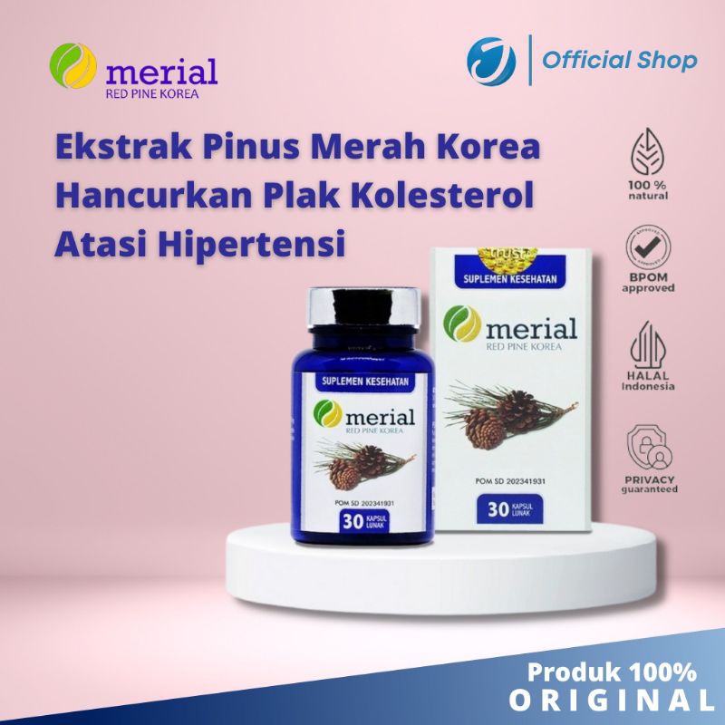 Jual Merial Red Pine Korea Kapsul Mengatasi Hipertensi Dan