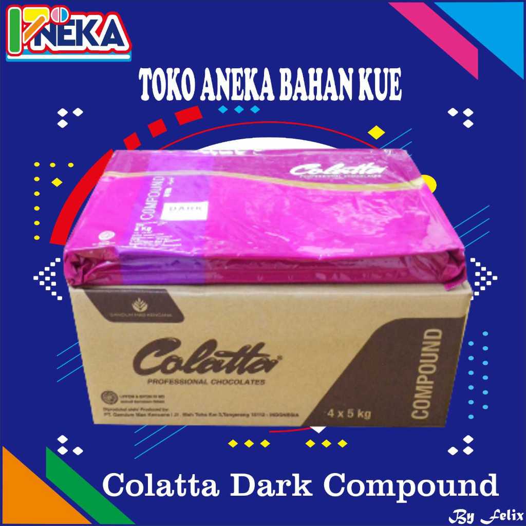 Jual Colatta Dark Compound 1kg Repack Shopee Indonesia