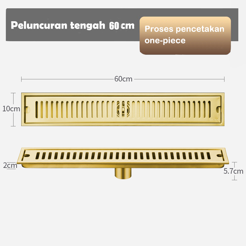 Jual Smart Floor Drain Sharingan Sus Panjang Cm Tile