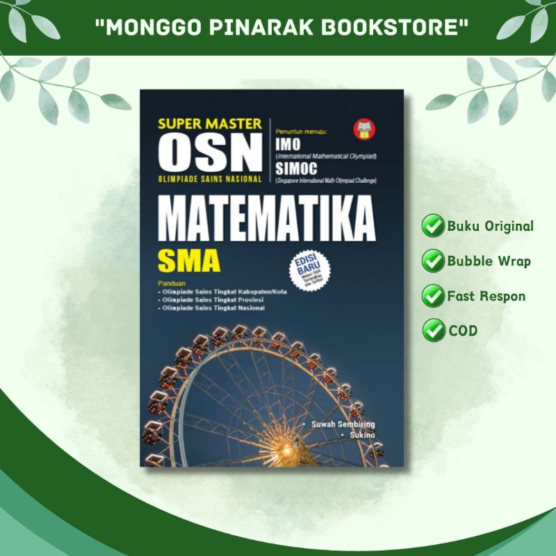 Jual Buku Super Master Osn Olimpiade Sains Nasional Matematika Sma