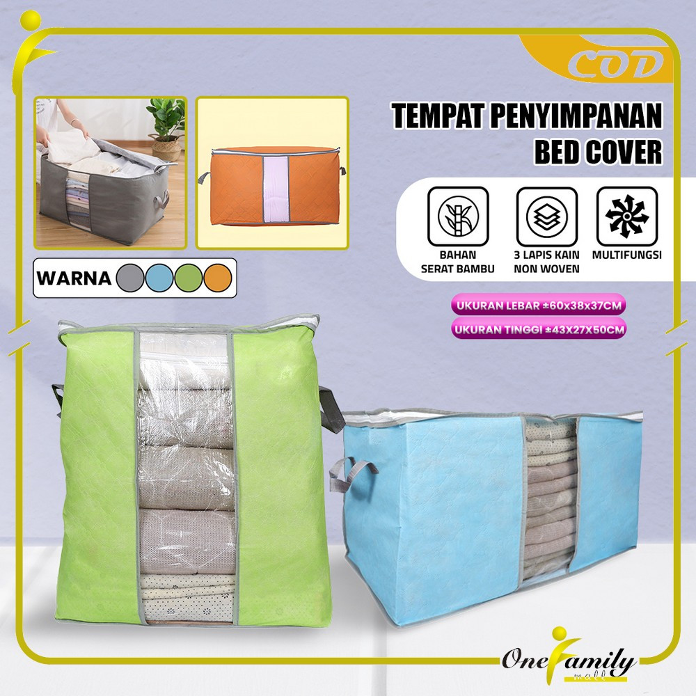 Jual ONE C899 Tempat Penyimpanan Bed Cover Selimut Baju Serbaguna