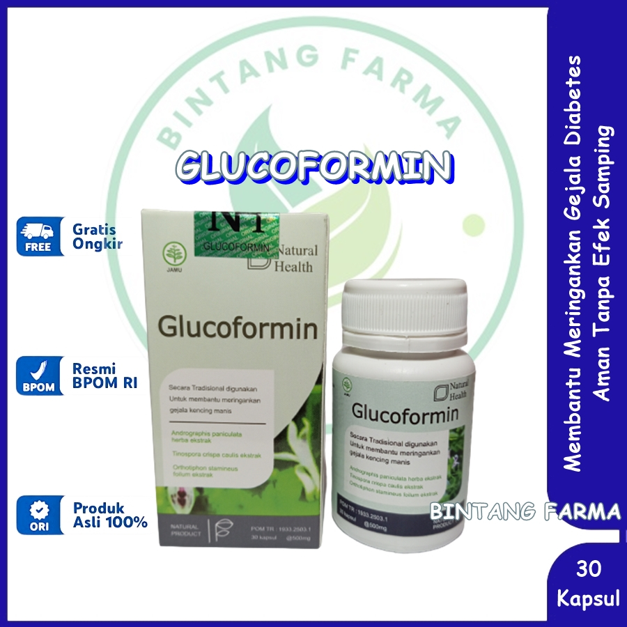 Jual Glucoformin Original Asli Obat Herbal Diabetes Kencing Manis Gula