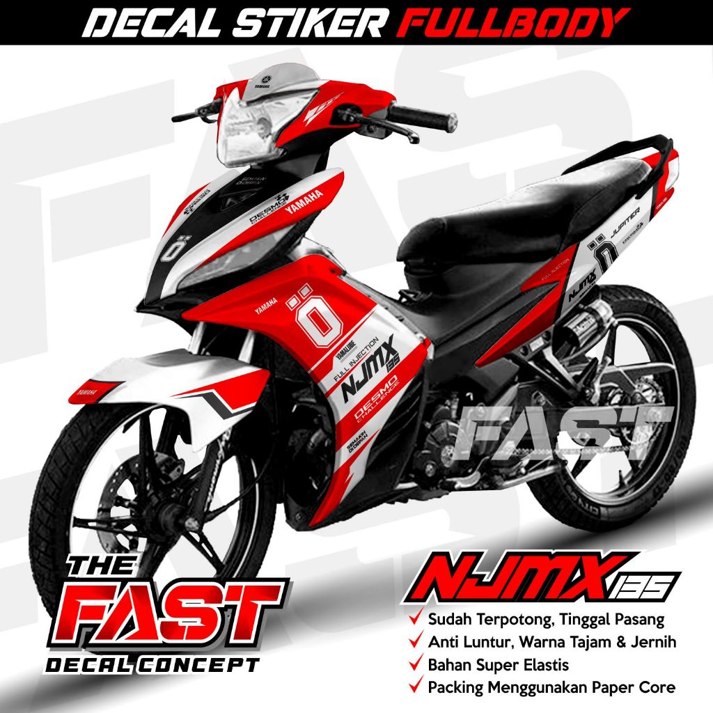 Jual Stiker Jupiter Mx 135 New Full Body Decal Jupiter Mx 135 New Full