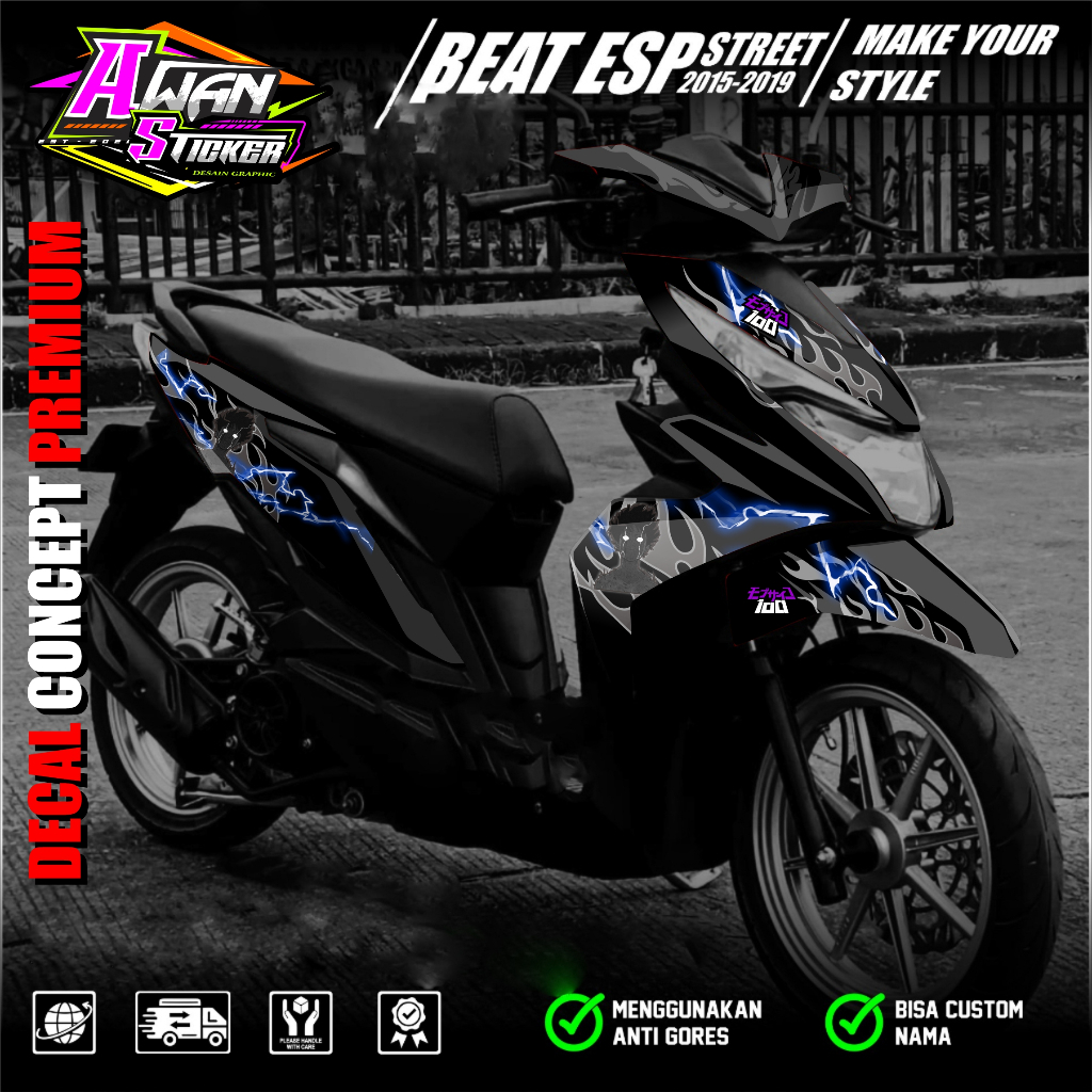 Jual Jual Decal Beat Fi Esp Street Variasi New Fullbody