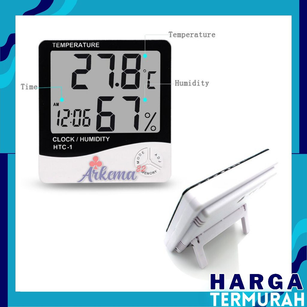 Jual Alat Ukur Suhu Jam Digital Pengukur Temperature Ruangan