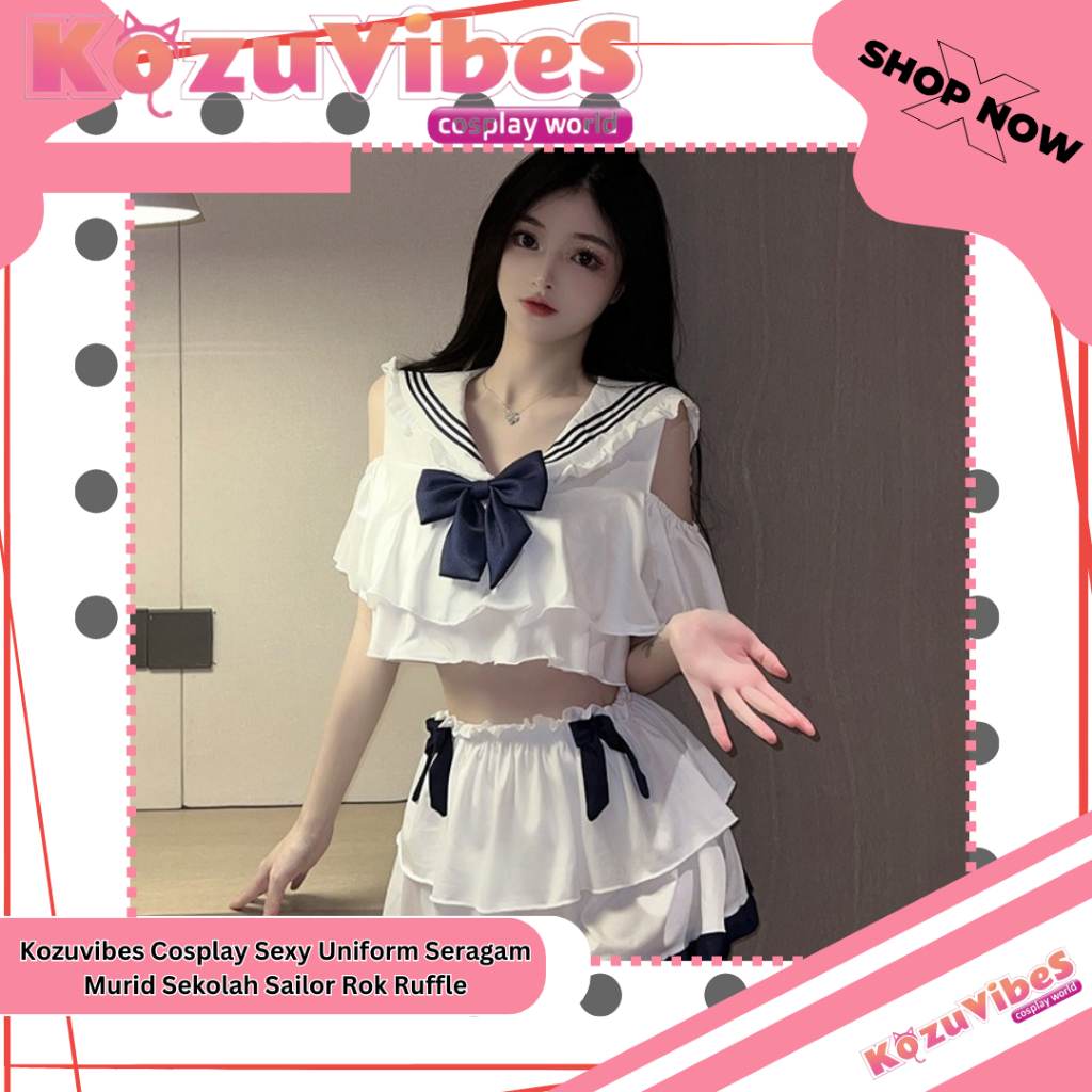 Jual Kozuvibes Cosplay Sexy Uniform Seragam Murid Sekolah Sailor Rok