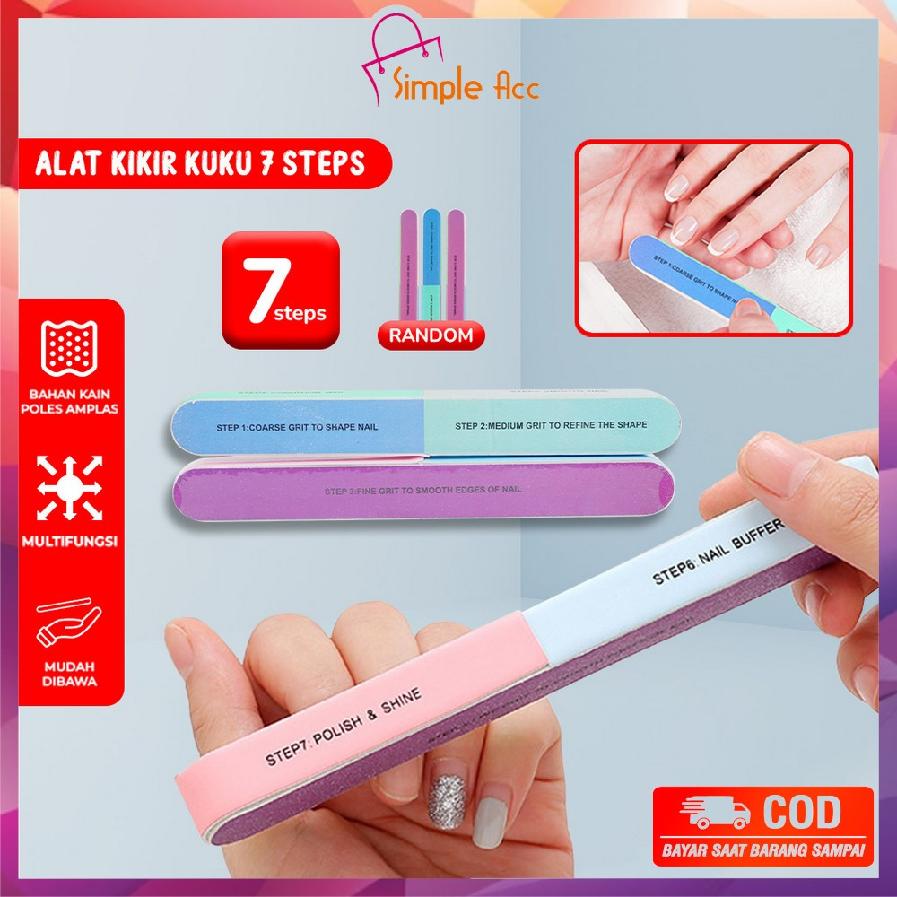 Jual DO K162 Nail Buffer 7 Steps Amplas Kikir Nail Art Manicure