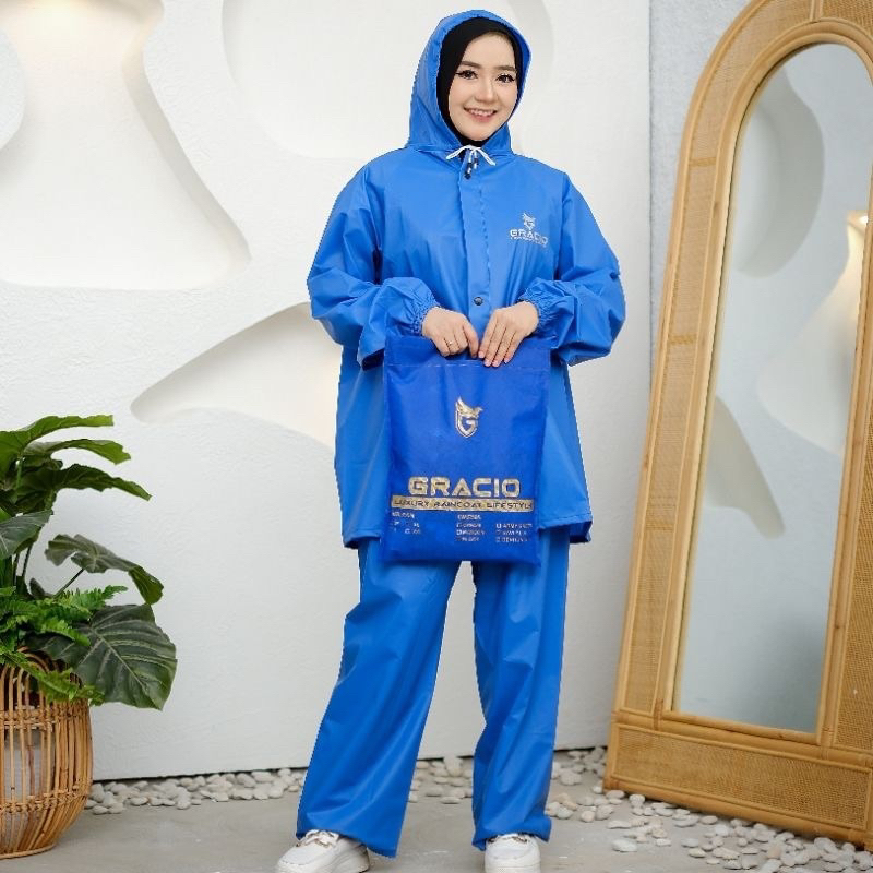 Jual RAINCOAT JAS HUJAN Dewasa Terbaik Pria Wanita By GRACIO Mantel