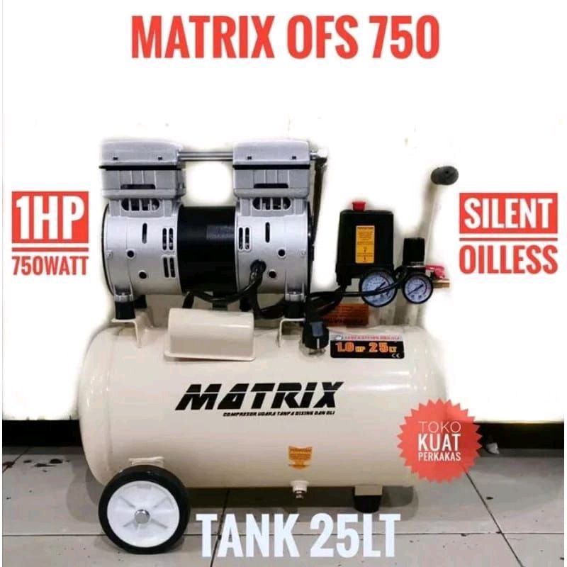 Jual KOMPRESSOR ANGIN MATRIX OILESS 1HP 25L Shopee Indonesia