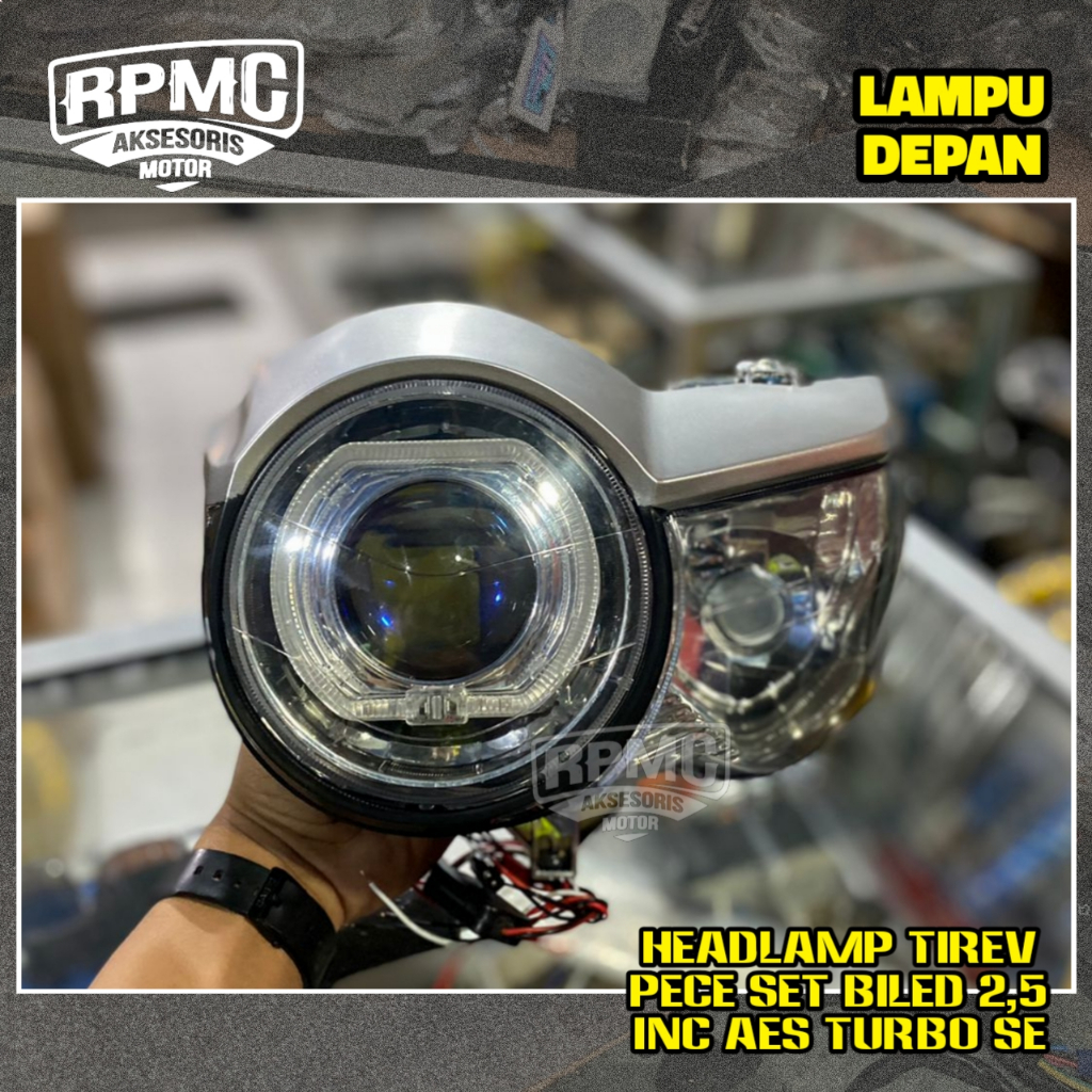 Jual Lampu Depan Tirev Pece Set Biled Dan Daymaker Inch Headlamp