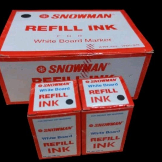 Jual Refil Tinta Spidol White Board Snowman Papan Tulis Per Pak Isi