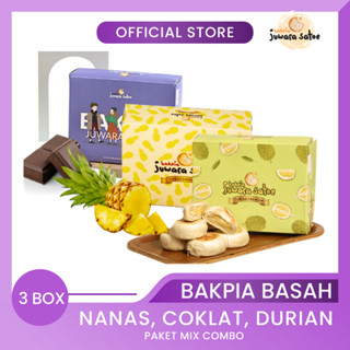 Jual BAKPIA JUWARA SATOE 3 Box Paket Mix Combo Bakpia Basah Nanas