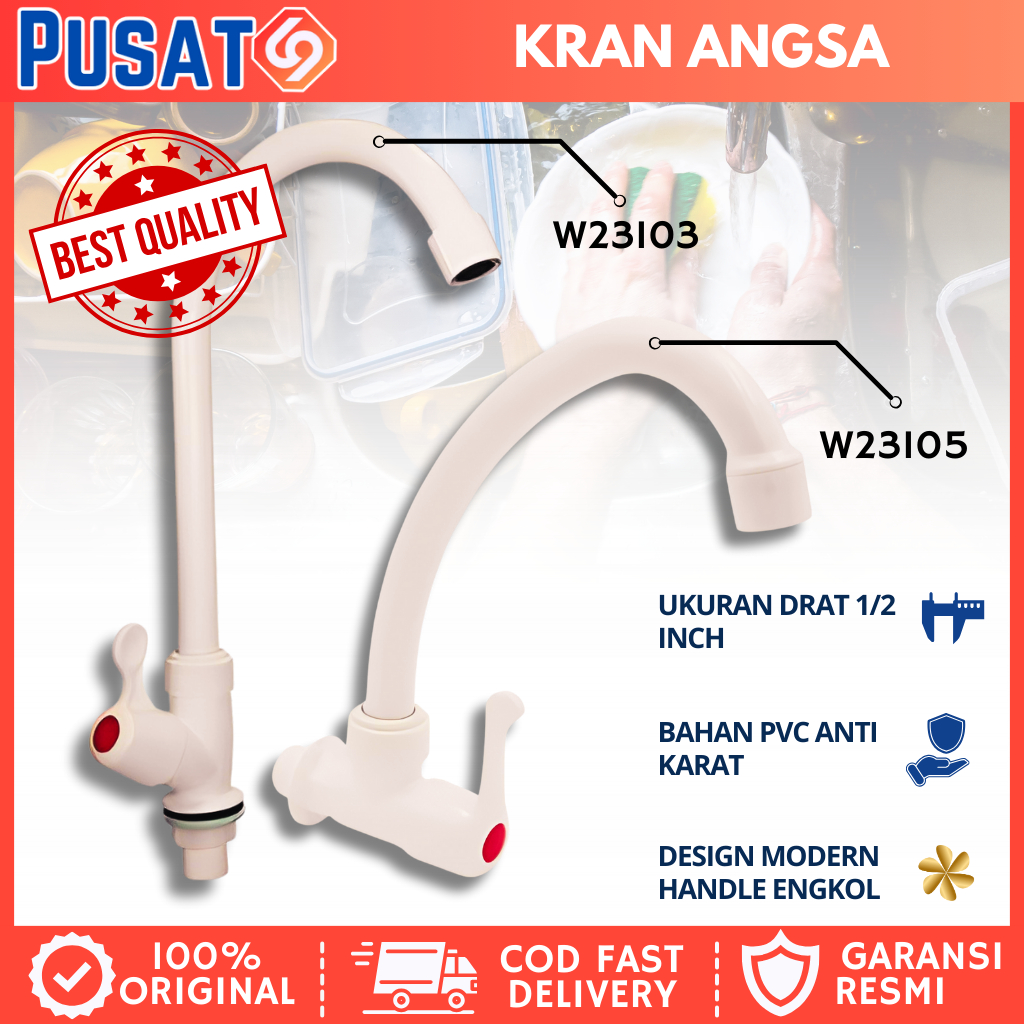 Jual Kran Angsa Dapur Cuci Piring Lesso Inch High Quality Keran