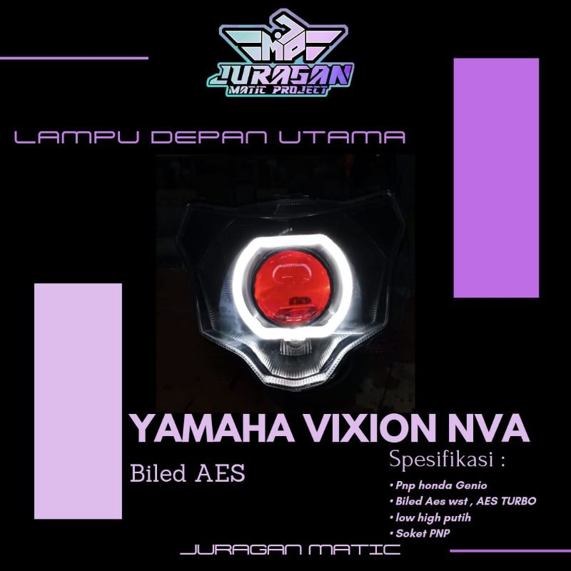 Jual Lampu Depan Utama Yamaha Vixion Nva Custom Biled Aes Turbo