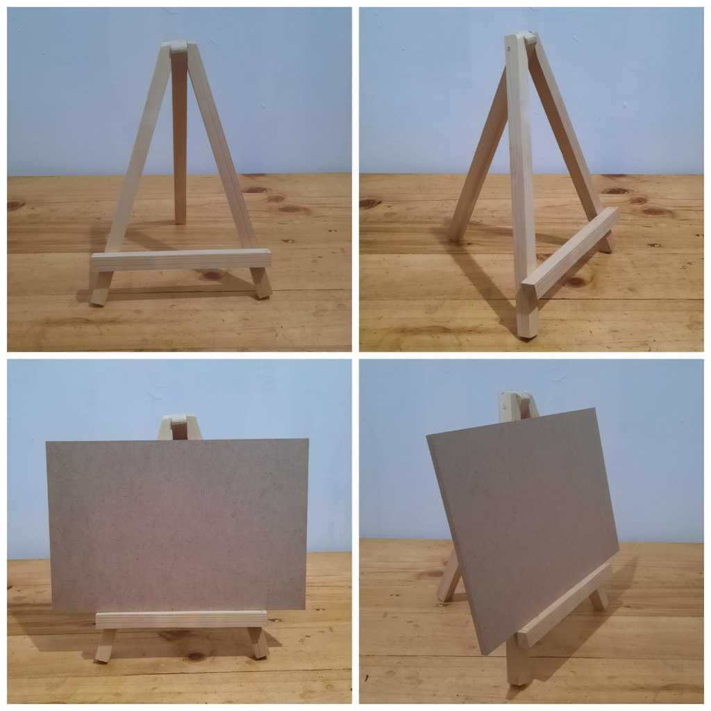 Jual Stand Kayu Mini Easel Mini Kayu Holder Foto KayuU Kuran 30x20