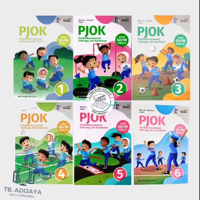 Jual PJOK SD MI Kelas 1 2 3 4 5 6 Kurikulum Merdeka Erlangga Shopee