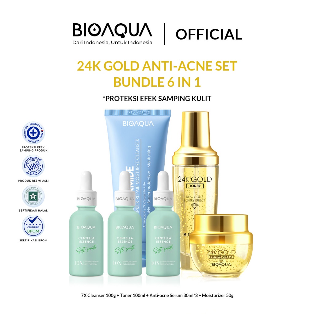 Jual Bioaqua Kecantikan Perawatan Set Skincare Paket Pcs Whitening