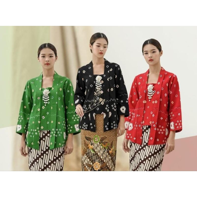 Jual Kutubaru Blus Waka Kebaya Ori Batik Jumputan Dian Sastro No Bros